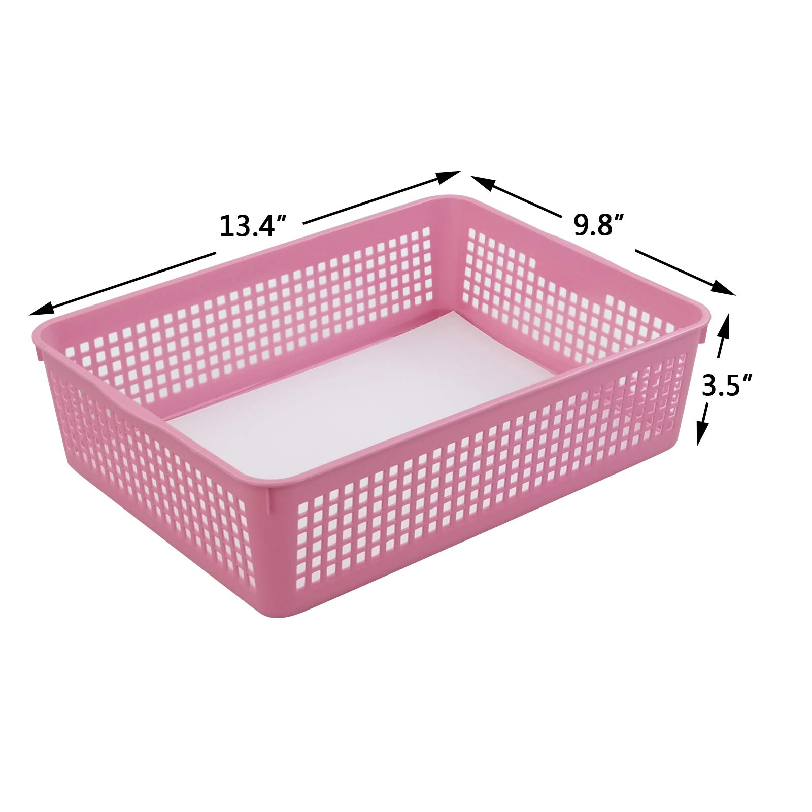Amazon.co.jp: Easymanie カラフルなプラスチックバスケットトレイ A4